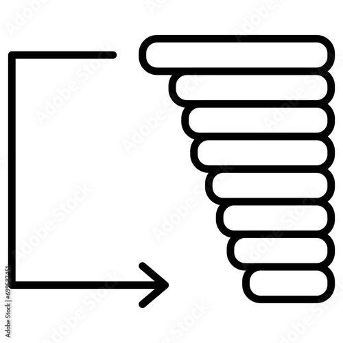 Low Priority Icon of Productivity iconset.