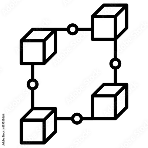 Blockchain Icon of Technology iconset.