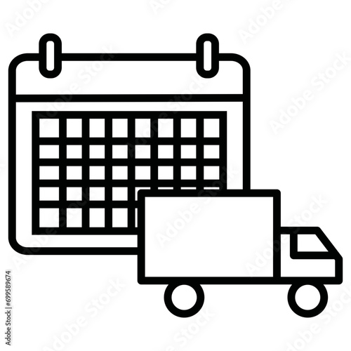 Delivery Schedule Icon of Delivery and Logistics iconset.