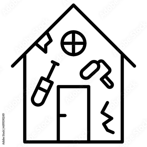 House Renovation Icon of Real Estate iconset.