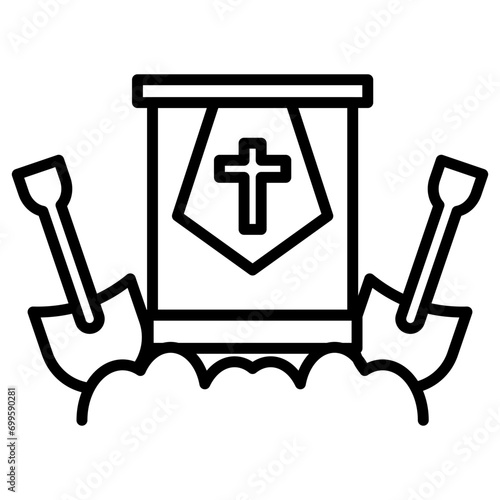 Bury Icon of Funeral iconset.