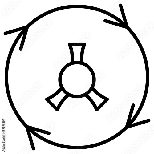 Nuclear Energy Icon of Sustainable Energy iconset.