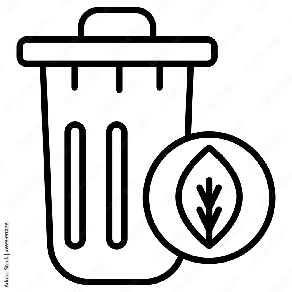 Eco Trash Bin Icon of Sustainable Energy iconset. Eco Trash Bin Icon of Sustainable Energy iconset.