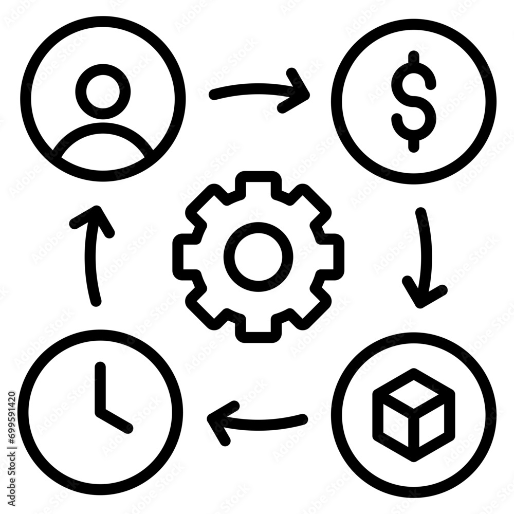Resource Management Icon Element For Design Resource Management Icon Element For Design