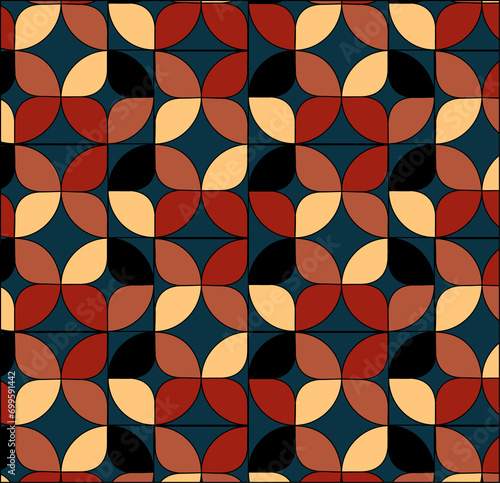 Obraz na płótnie Various geometrical objects pattern illustration. w salonie