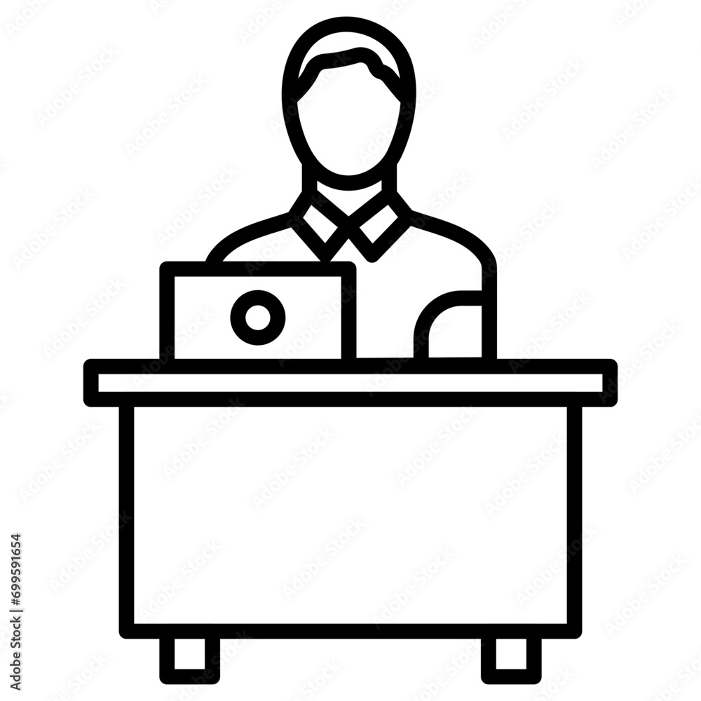 Student Studying on Laptop Icon of Learning iconset. Student Studying on Laptop Icon of Learning iconset.