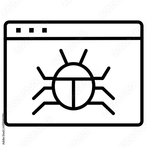 Website Bug Icon of Coding and Development iconset.
