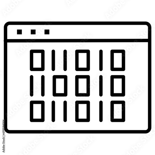 Binary Code Icon of Coding and Development iconset.