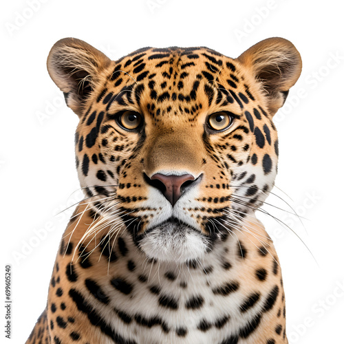 Half-Body Jaguar Close-Up  Jungle Fauna  Savage Animal  Wildlife Photo  Isolated on Transparent Background  PNG