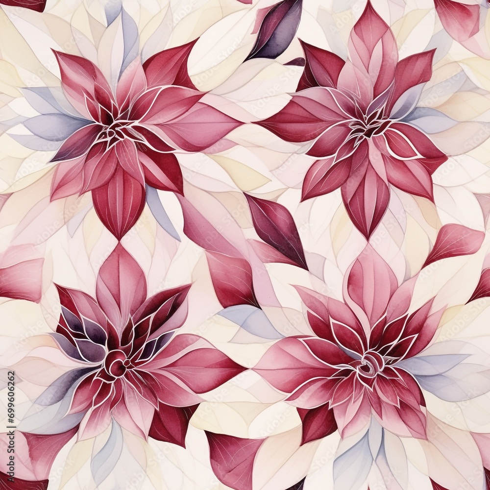 Obraz premium abstract watercolor flower pattern