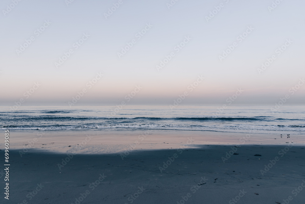 Sunrise on Santa Monica beach