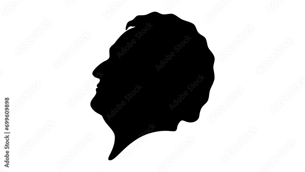 William Wirt, black isolated silhouette