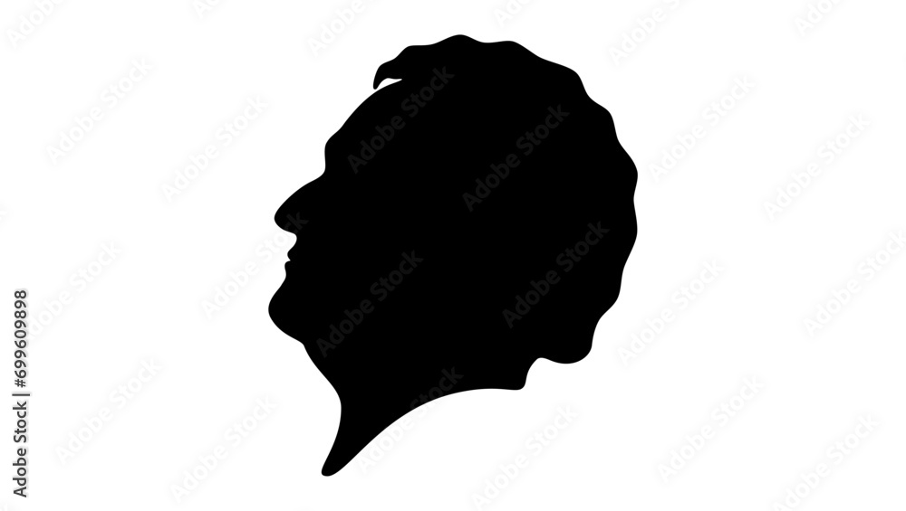 William Wirt, black isolated silhouette William Wirt, black isolated silhouette