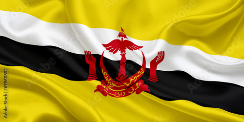 national flag of Brunei photo