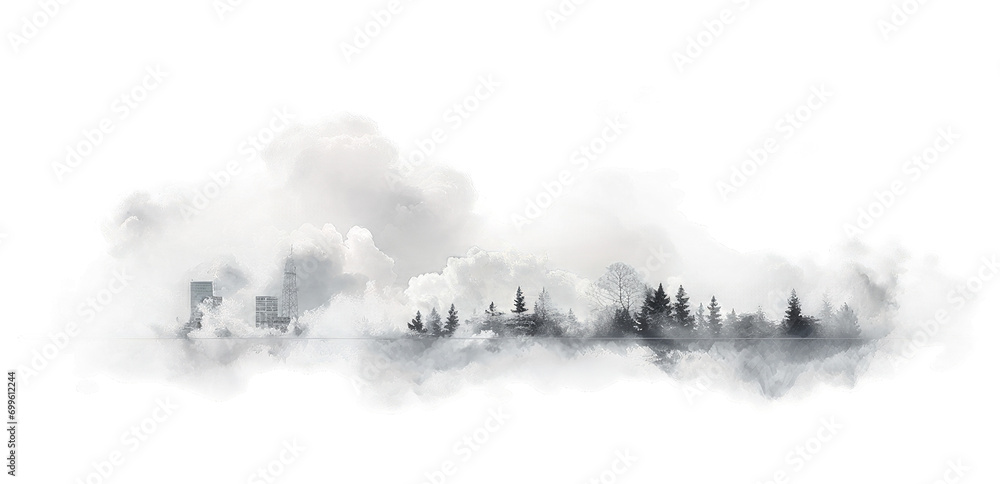 A white cloud on a white background PNG