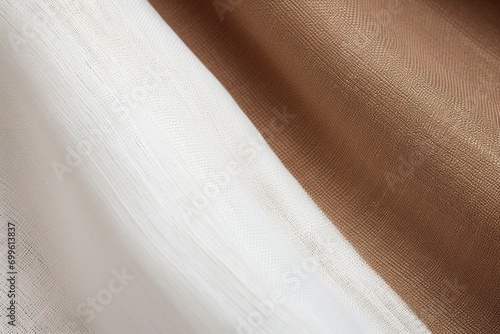 Brown and white fabric texture background