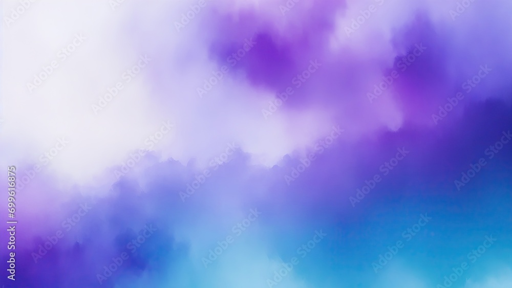 Fototapeta premium Blue and purple watercolor texture background wallpaper