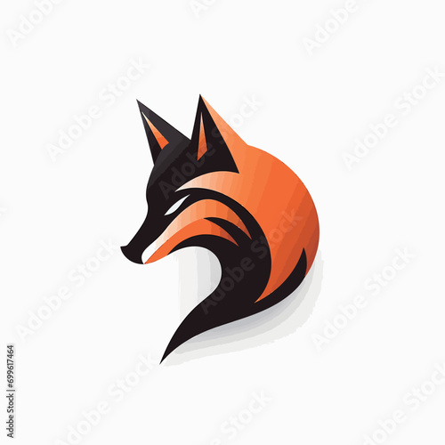 Fox vector logo design template. Abstract fox icon. Vector illustration.