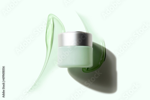 Wallpaper Mural aloe vera facial or body lotion cream with bottle product package of medical skincare, mockup for cosmetic. Torontodigital.ca