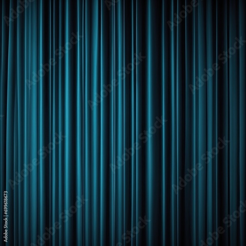 Dark Cyan curtains texture background, wave lines background