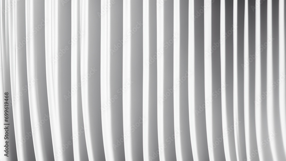 Obraz premium Dark White curtains texture background, wave lines background