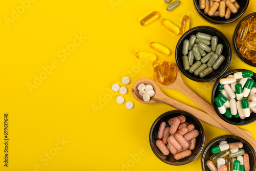 Fotografie Vitamins and supplements