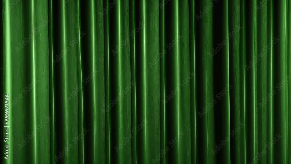 Dark Green curtains texture background, wave lines background Dark Green curtains texture background, wave lines background