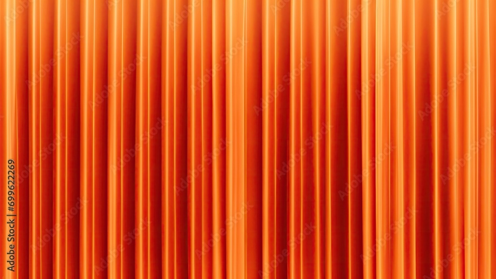 Obraz premium Dark Orange curtains texture background, wave lines background
