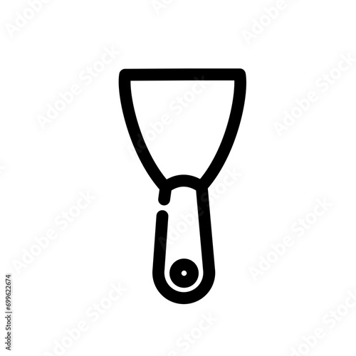 illustration of a putty knife 