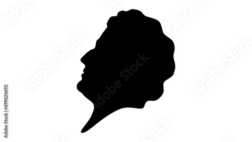 Foto William Gaston, black isolated silhouette