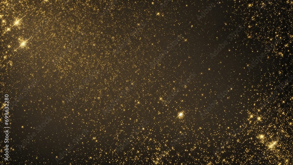 Black and Gold Foil Glitter Texture Background