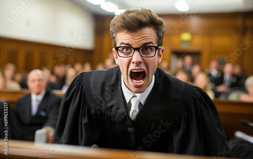 Lawyer gets angry during court hearing