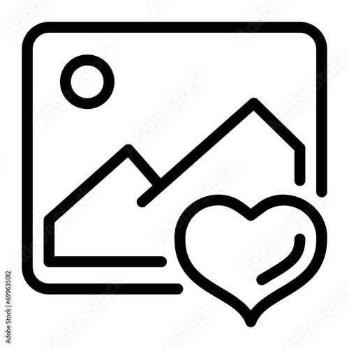 picture line icon