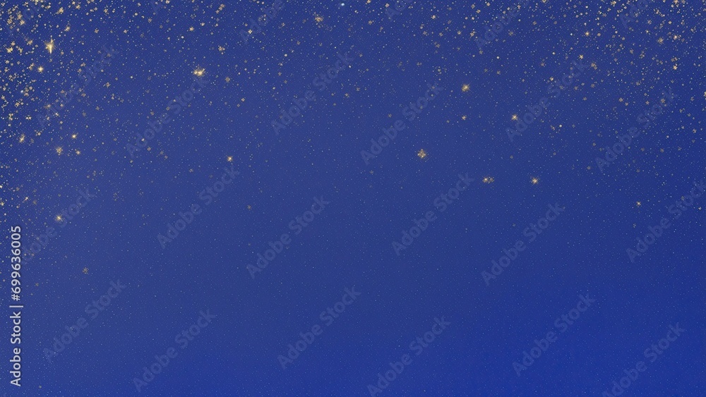 Obraz premium Blue and Gold Foil Glitter Texture Background