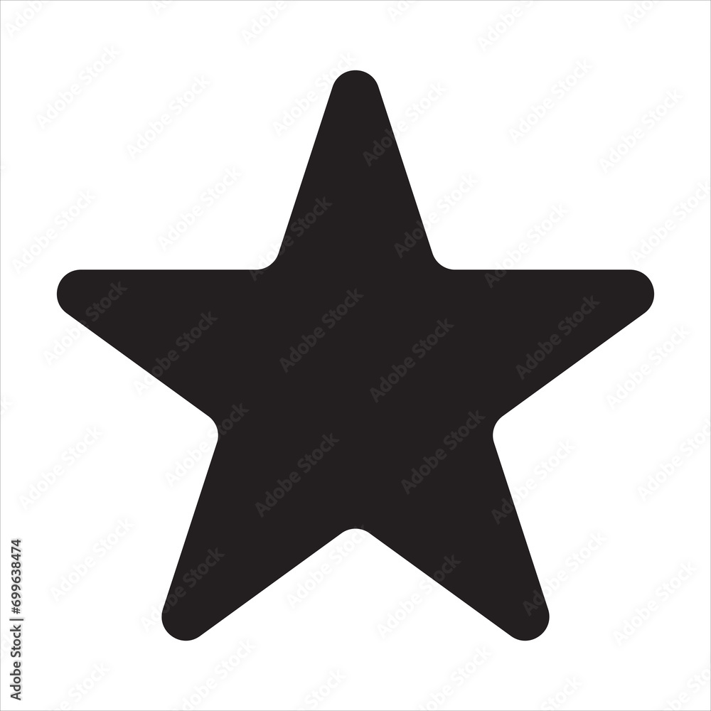 Star icon vector icon. Simple element illustration. Star symbol design. Can be used for web and mobile.