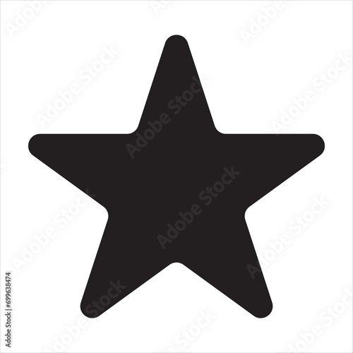 Star icon vector icon. Simple element illustration. Star symbol design. Can be used for web and mobile.