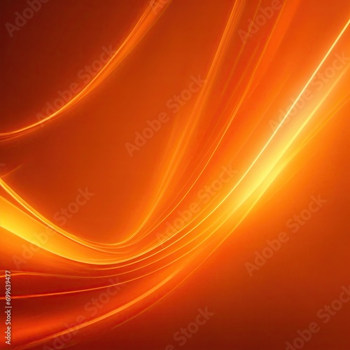 Abstract Orange background with dynamic light effect