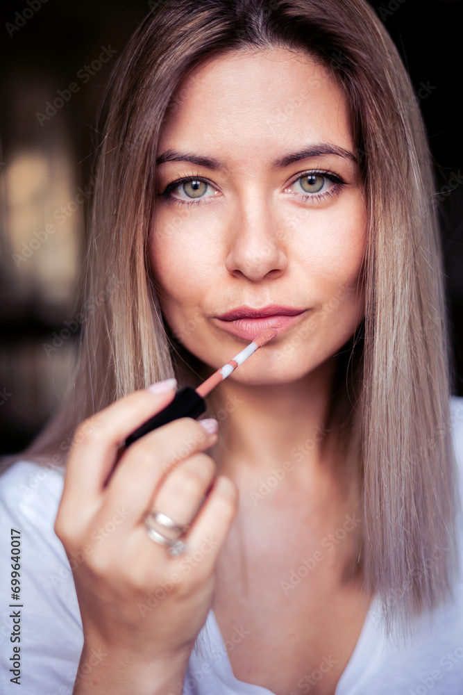 Elegant Blonde Woman Getting Ready at Home - Lifestyle