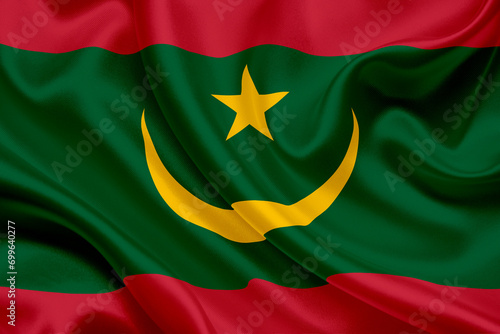 National flag of Mauritania photo