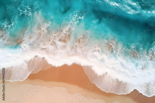 waves on the beach. © D