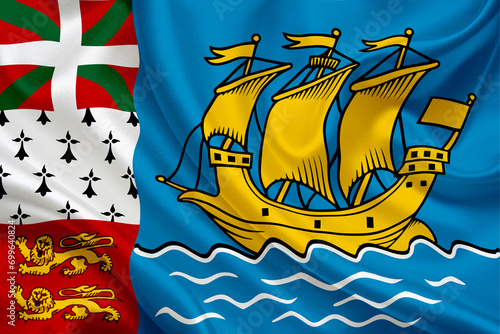 national flag of Saint-Pierre Miquelon