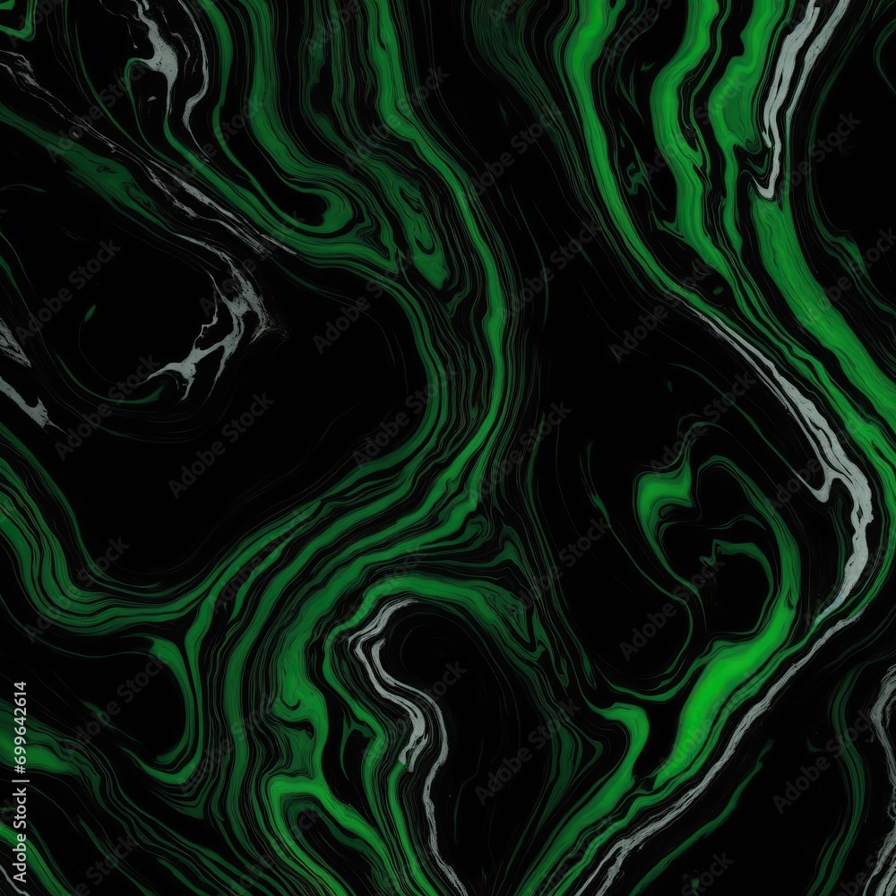 Green and Black Marble Stone Background