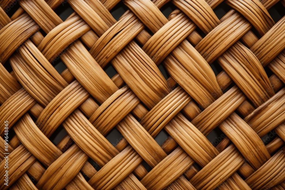 Bamboo wall hanging made with bamboo weave in home background. Bamboo wall hanging made with bamboo weave in home background.