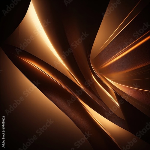 Abstract Brown background with dynamic light effect