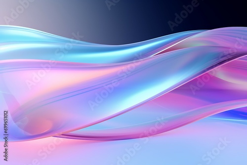 Abstract background with smooth lines with multiple color