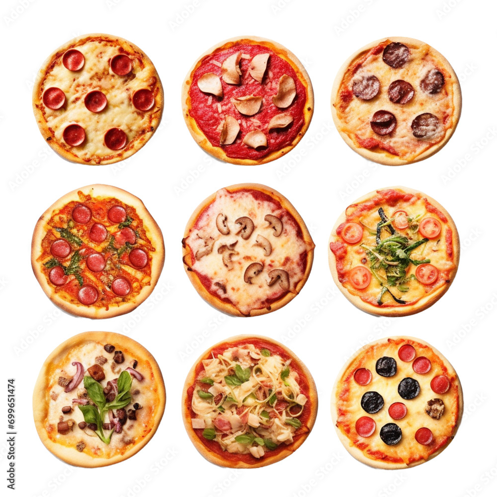 pizza isolated on transparent white background.
pizza isolated on transparent white background.