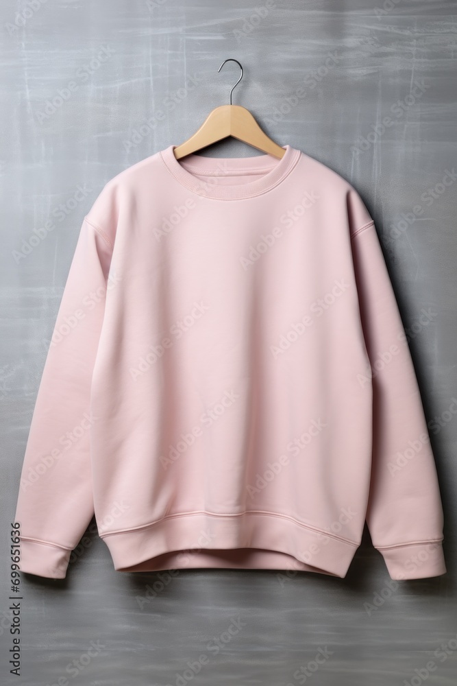 Oversized Light Pink Blank Crewneck Mockup On Concrete Background Oversized Light Pink Blank Crewneck Mockup On Concrete Background