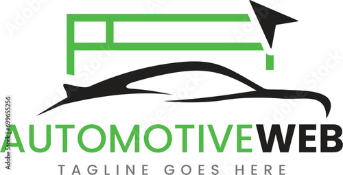 Car Website logo Automotive logotype racing vector design template, auto body shop logo
