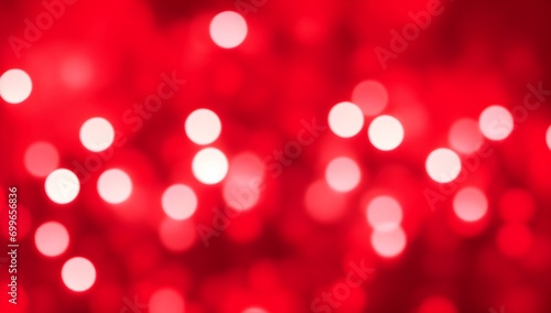 Red bokeh lights on a red background. Abstract red background. Red bokeh background.