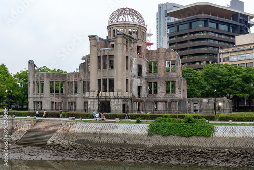 Atomic Bomb Dome memorial building in Hiroshima,Japan